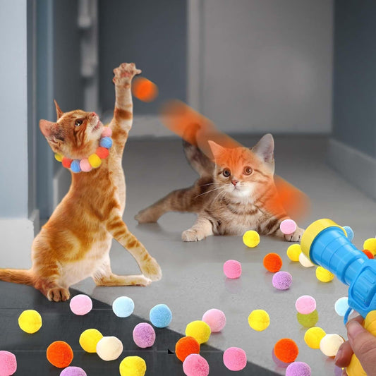 Mini Gun Plüschball - Katze Spielzeug